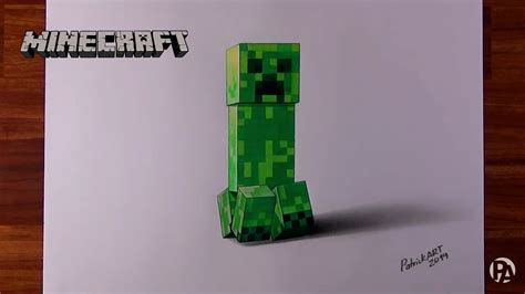 Dibujando Al Creeper De Minecraft Patrickart Youtube