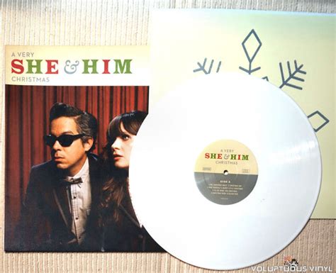 She And Him ‎ A Very She And Him Christmas 2011 Vinyl Lp Album White Voluptuous Vinyl Records