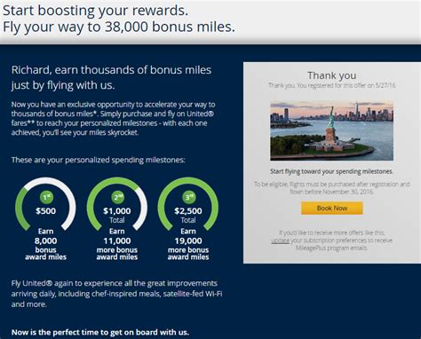 Check Your Email United Mileage Plus Bonus Miles Offer Loyalty Traveler