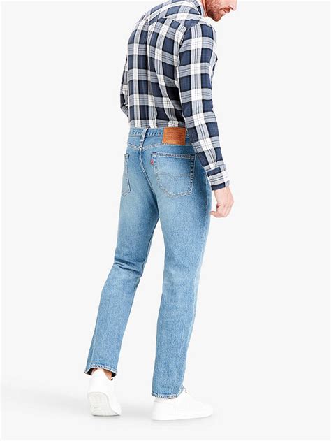 Levis 501 Original Straight Fit Jeans Light Blue At John Lewis And Partners