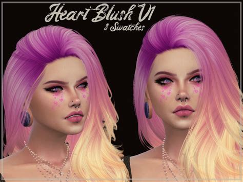 Heart Blush V1 By Reevaly At Tsr Sims 4 Updates