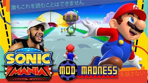 Sonic Mania Pc Super Mario Mod In Special Stages Mod Madness Youtube
