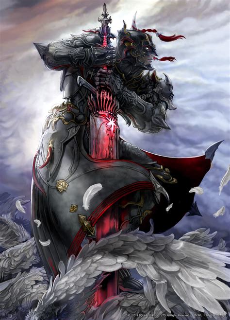Warrior Of Darkness Promo Art Final Fantasy Xiv Shadowbringers Art
