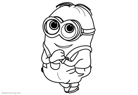 Minion And Cake Happy Birthday Coloring Pages Motherhood