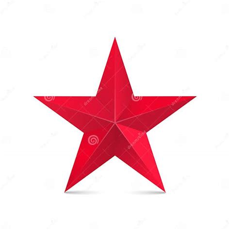 Red Star 3d Stock Vector Illustration Of Shape Award 90298171