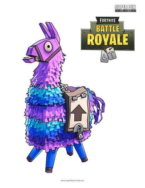 List Of Fortnite Coloring Pages Llama