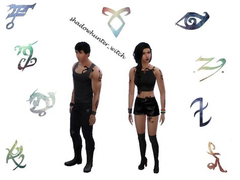 Shadowhunterwitchs Shadowhunter Runestattoos Set Sims Sims 4