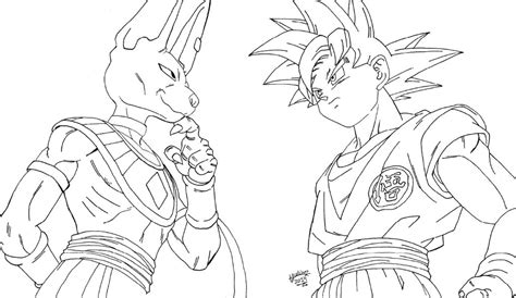 Elige un personaje y mira el dibujo a lápiz que quieres: Goku dios para dibujar