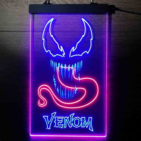 Venom Marvels Superhero Dual Color Led Neon Sign Proledsign Marvel