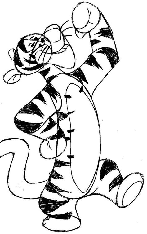 How To Draw Tigger From Winnie The Pooh With Easy Steps How To Draw