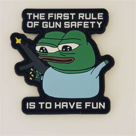 Hypebeast Military Custom Tactical Patch Pepe Gun Safety Ebay