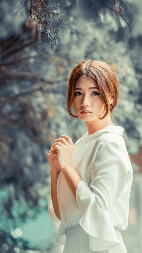 Cute Asian Girl Winter Photoshoot Free 4k Ultra Hd Mobile Wallpaper
