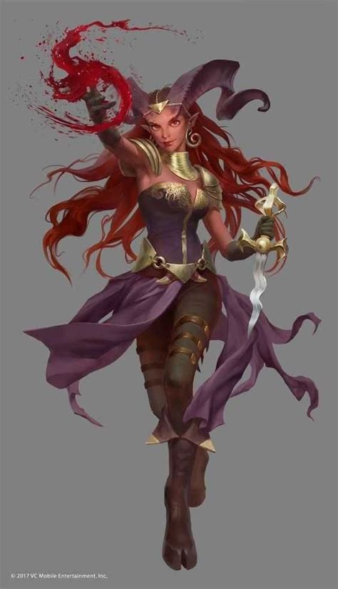 Dnd Female Tieflings Inspirational Dungeons And Dragons Characters