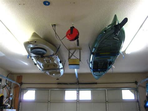 Choose the right electric kayak hoist for you on alibaba.com from our huge inventory of the best quality items. Image result for ceiling hoist for kayak (With images) | Kayak storage, Kayak storage garage ...