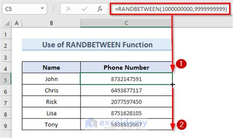 How To Generate Random 10 Digit Number In Excel 6 Methods