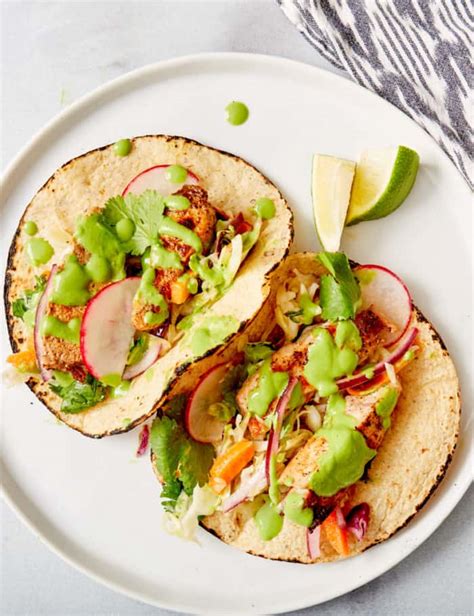 Easy Fish Tacos With The Best Fish Taco Sauce Clean And Delicious