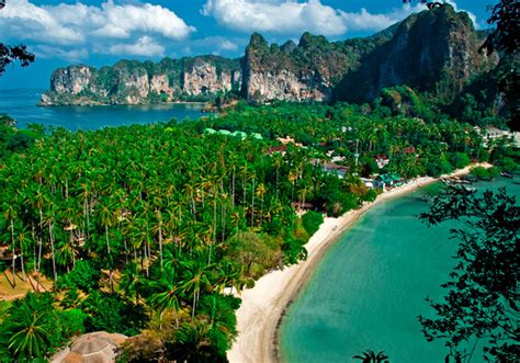 Railay Bay Krabi Tourist Destination Reviews Thailand