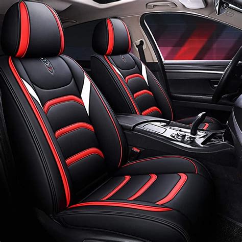 hiyusen ydk leather car seat covers faux leatherette automotive vehicle cushion cover for cars