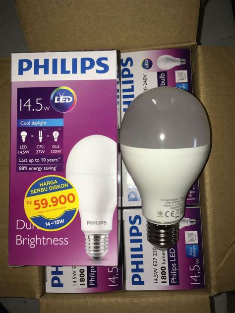 Lampu tl 18w 18 w 18watt 18 watt philips: Jual Lampu Bohlam LED Philips 14,5W 14,5 Watt Warm White ...