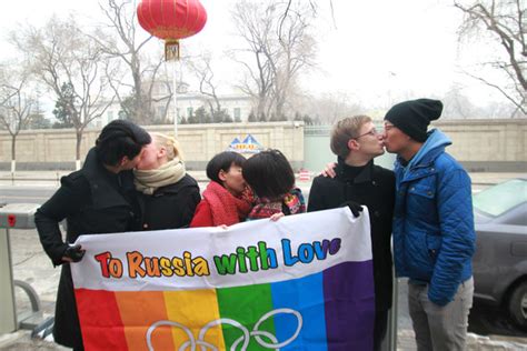 Gay Rights Activists In Beijing Protest For Their Russian Comrades The New York Times