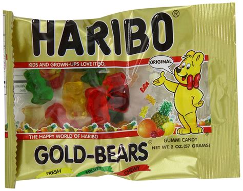 Haribo Gummi Bears Gold 2 Oz 144 Total
