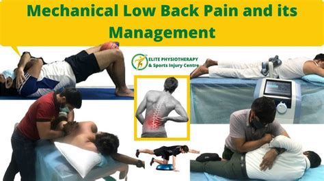 Mechanical Low Back Pain And Its Management