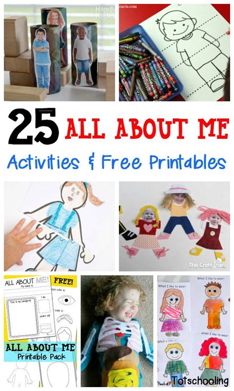 25 All About Me Activities And Free Printables About Me Activities All About Me Activities For