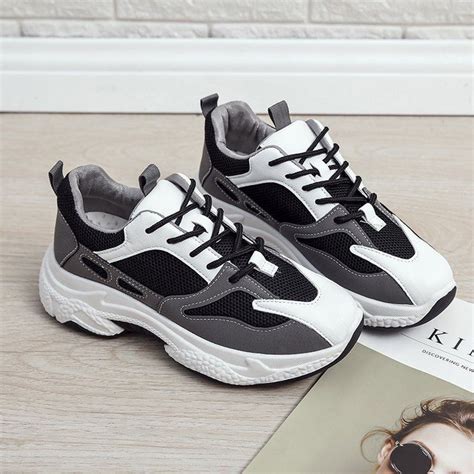 New Korean Rubber Shoes Chunky Sneakers Shoes For Women Shopee