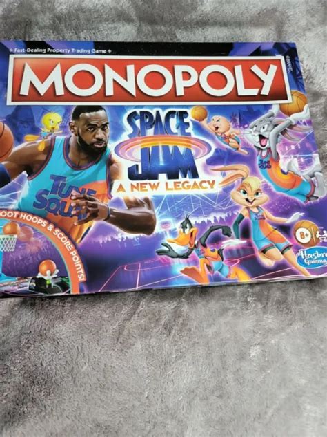 Hasbro Monopoly Space Jam A New Legacy Edition Board Game Open Box