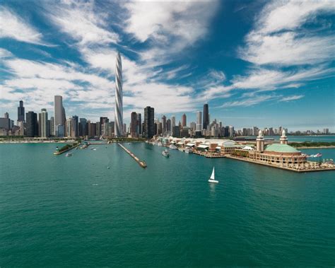 The Chicago Spire By Santiago Calatrava Designed To Resemble Water