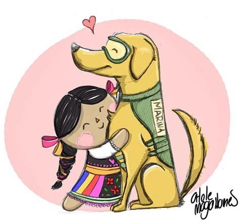 Frida La Perrita Rescatista México 2017 Ilustraciones Perros De