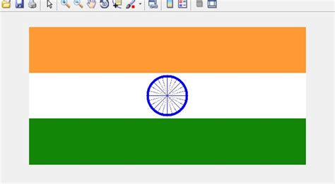 draw indian flag using matlab geeksforgeeks