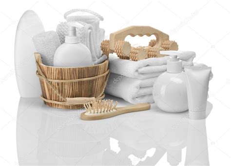 Composition Of Bathing Accessories Stock Photo By ©mihalec 5077192