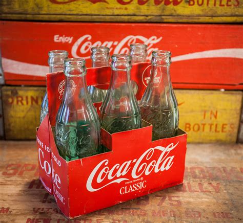 Vintage S Coca Cola Christmas Pack Glass Bottles Original Box