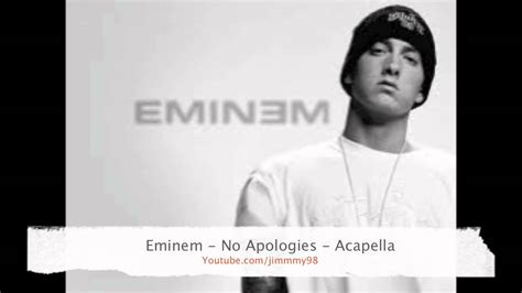 Eminem No Apologies Acapella Hd Youtube