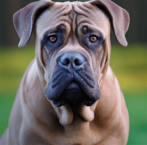 A Picture Of A Fawn Cane Corso Pet Dog Owner