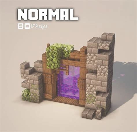 Nether Portal Idea Minecraft Designs Amazing Minecraft Minecraft
