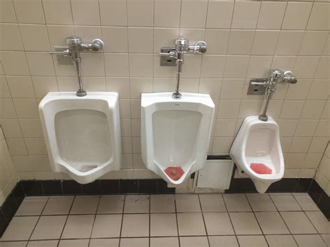 This Bathroom Has Three Different Urinals Rmildlyinteresting
