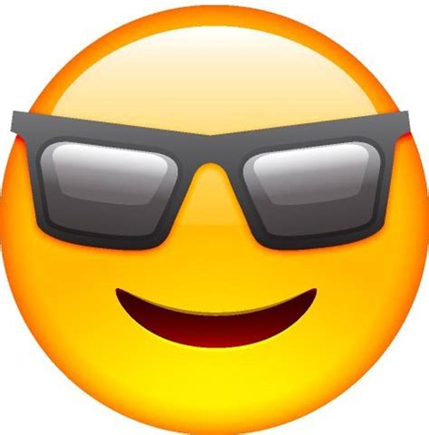 Smiley Face Emoji Cool Face Clipart Best