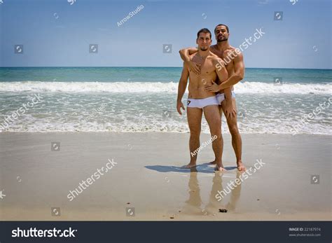 Two Gay Men At The Beach Stock Photo Shutterstock