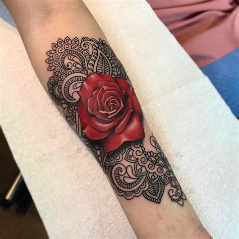 95 Cute Lace Tattoo Designs You Have Never Been So Pretty Before