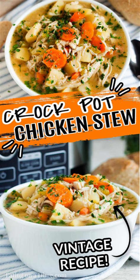 Crock pot honey garlic chicken! Crock pot chicken stew recipe - slow cooker chicken stew