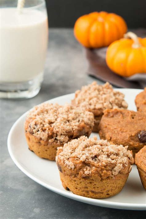 Vegan Pumpkin Spice Chocolate Chip Muffins Vegetarian Gastronomy