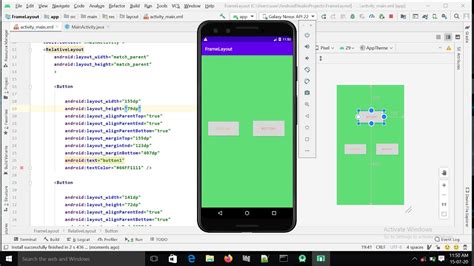 How To Set Frame Layout In Android Studioframe Layout In Android