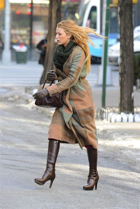 Beautiful Actress Sexy Boots Fashion Blake Lively Jeans And Boots