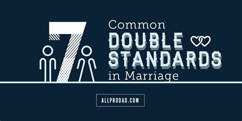 7 Common Double Standards In Marriage All Pro Dad Pro Dad Double