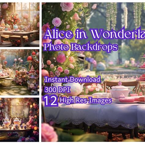 Alice In Wonderland Backdrop Etsy Australia