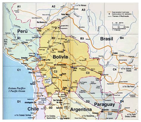 Mapa De Bolivia Bolivia América Del Sur Mapas Del Mundo