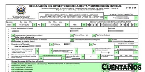 Cómo declarar impuesto de renta Cuentanos El Salvador