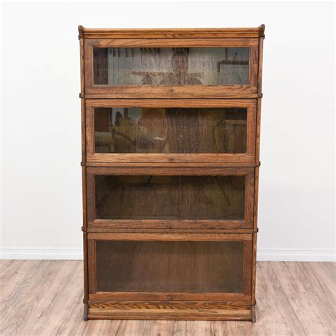 Solid Wood Bookcase With Doors Bookshelf Camp